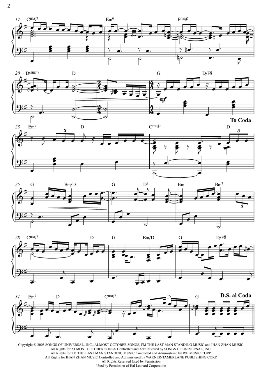 Home Piano Solo scores gallery preview page 2