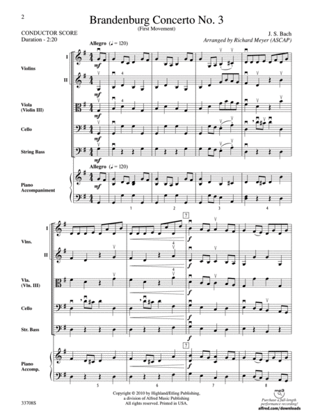Brandenburg Concerto No. 3 (First Movement) image number null