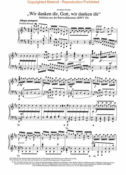 Wilhelm Kempff Bach Transcriptions for Piano