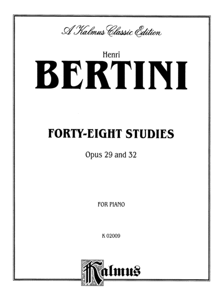 Forty-eight Studies, Op. 29 & 32