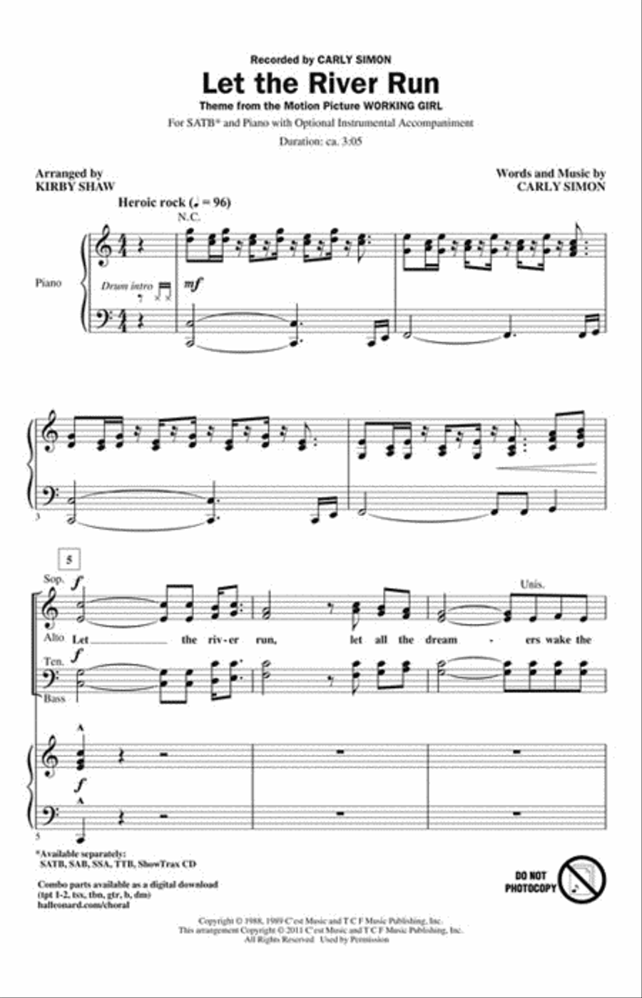 Let the River Run Choir scores gallery preview page 2