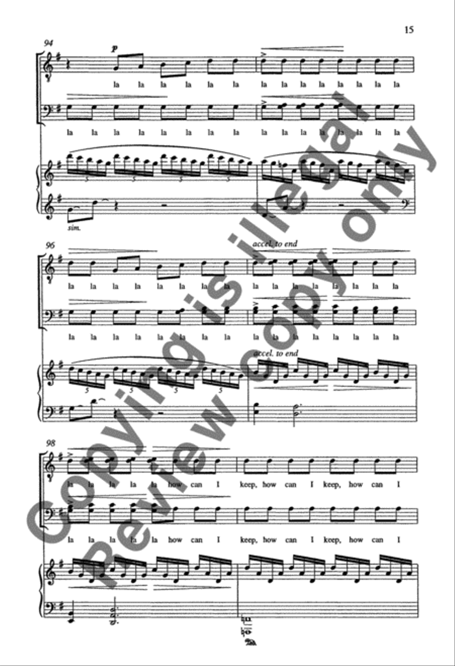 How Can I Keep from Singing? TTBB scores gallery preview page 14