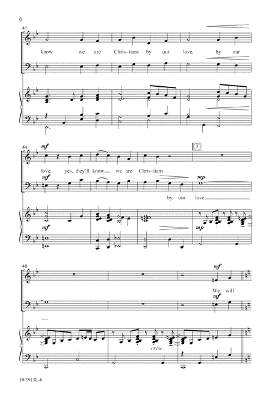 They'll Know We Are Christians 2-Part scores gallery preview page 6