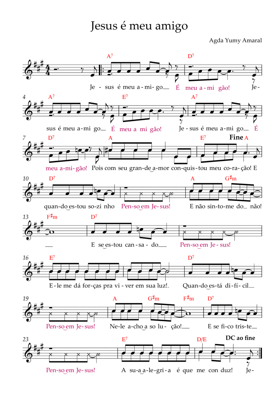 Jesus é meu amigo Chamber Music scores gallery preview page 1