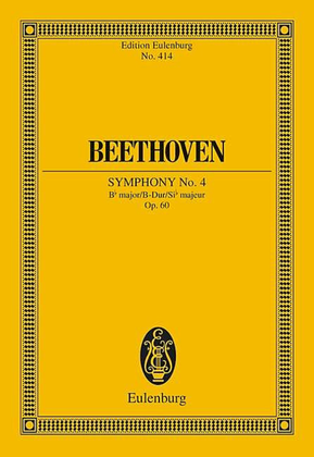 Book cover for Symphony No. 4 in B-flat Major, Op. 60