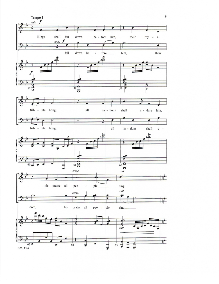 Hail to the Lord's Anointed 4-Part scores gallery preview page 7