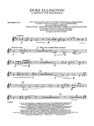 Book cover for Duke Ellington: 2nd F Horn