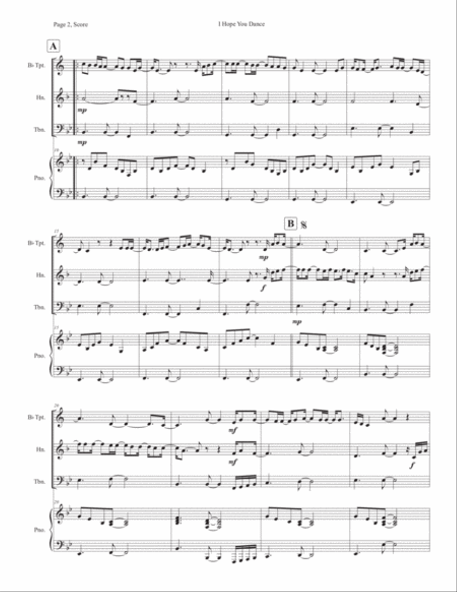 I Hope You Dance Assurance scores gallery preview page 2