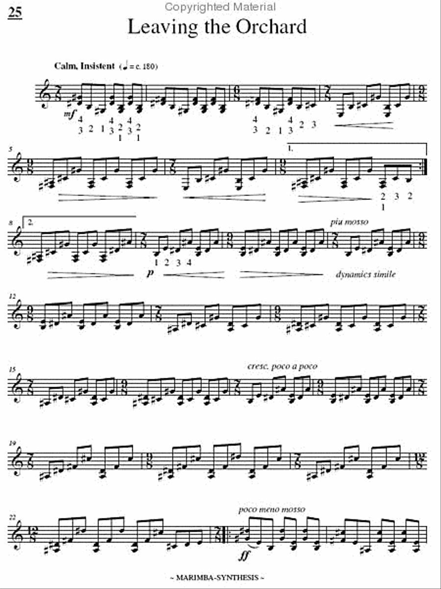Marimba-Synthesis Marimba-Synthesis Marimba scores gallery preview page 4