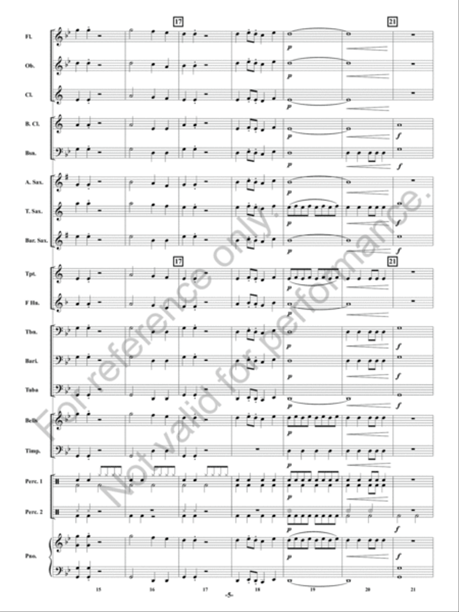 Vulcan Rising! Concert Band scores gallery preview page 6