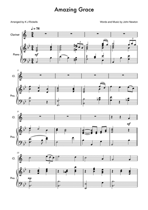 Amazing Grace - Clarinet