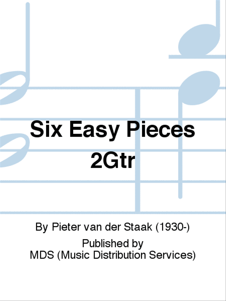 SIX EASY PIECES 2Gtr SIX EASY PIECES 2Gtr Classical Guitar scores gallery preview page 1
