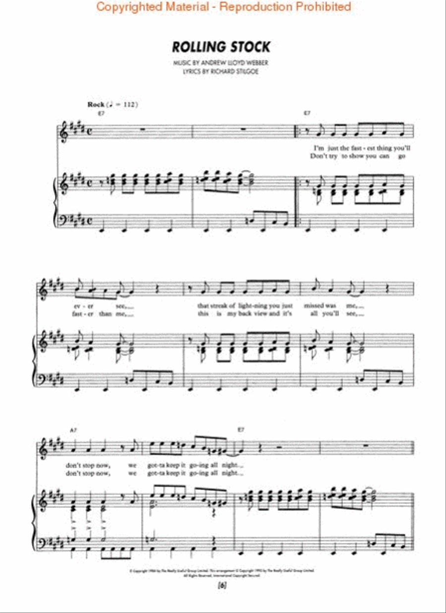 Starlight Express Piano, Vocal, Guitar scores gallery preview page 2