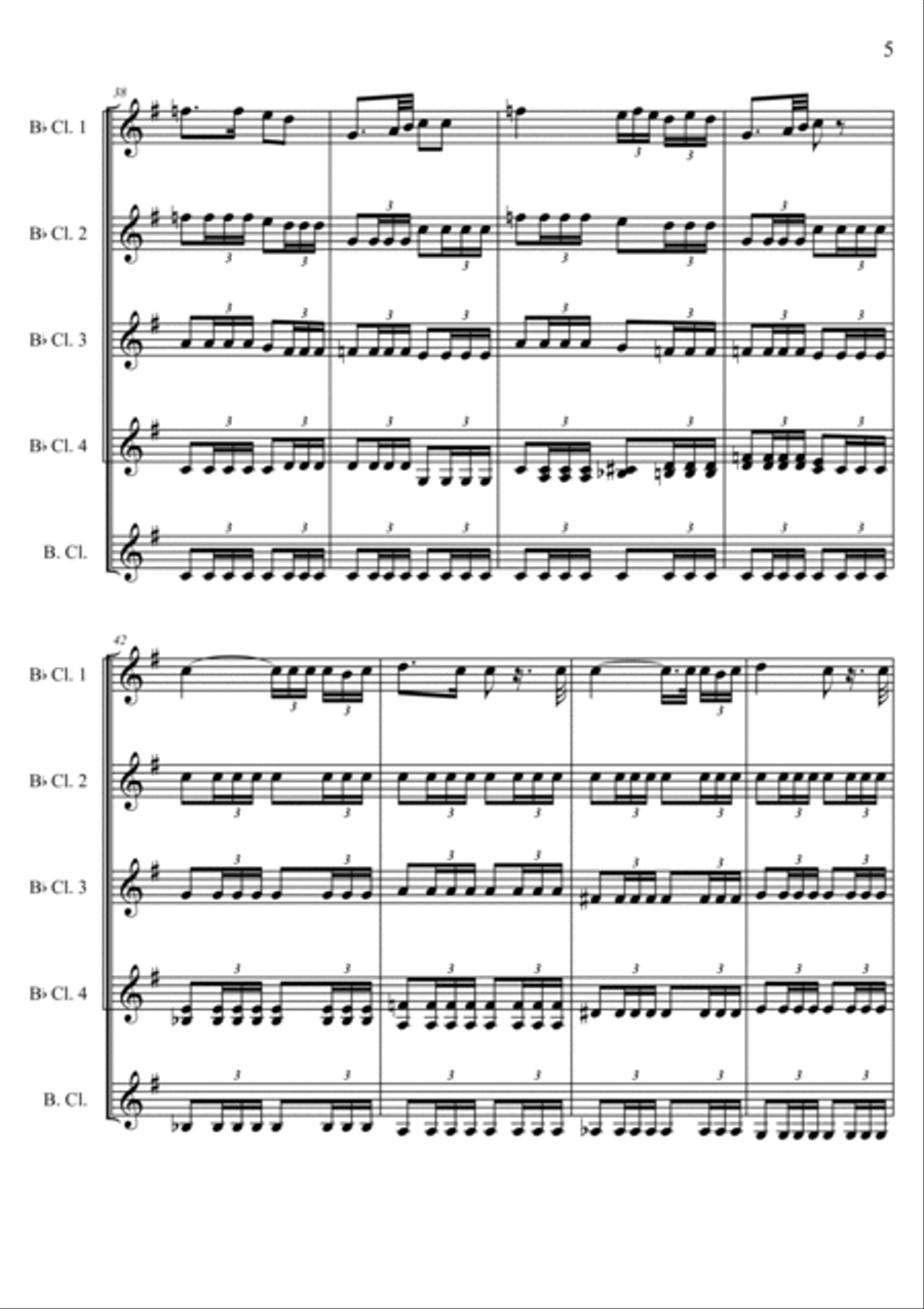 Tutte le feste al tempio Tutte le feste al tempio Woodwind Quintet scores gallery preview page 5