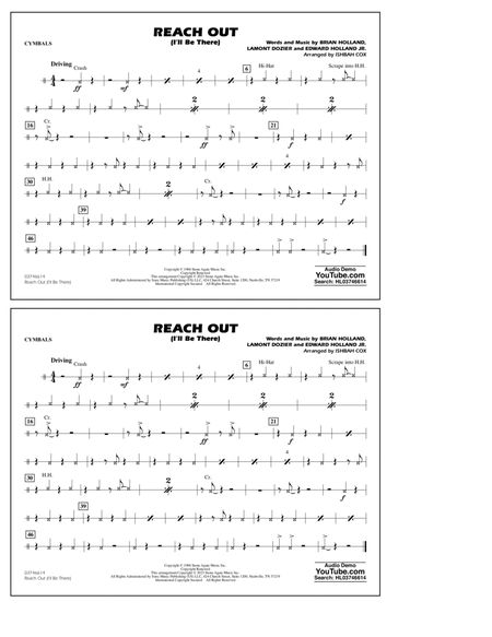 Reach Out (I'll Be There) (arr. Cox) - Cymbals