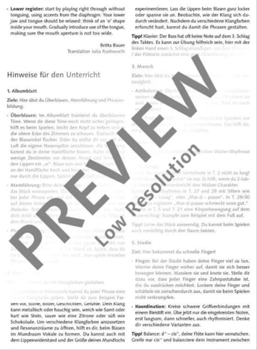 Humming Birds Flute Solo scores gallery preview page 17