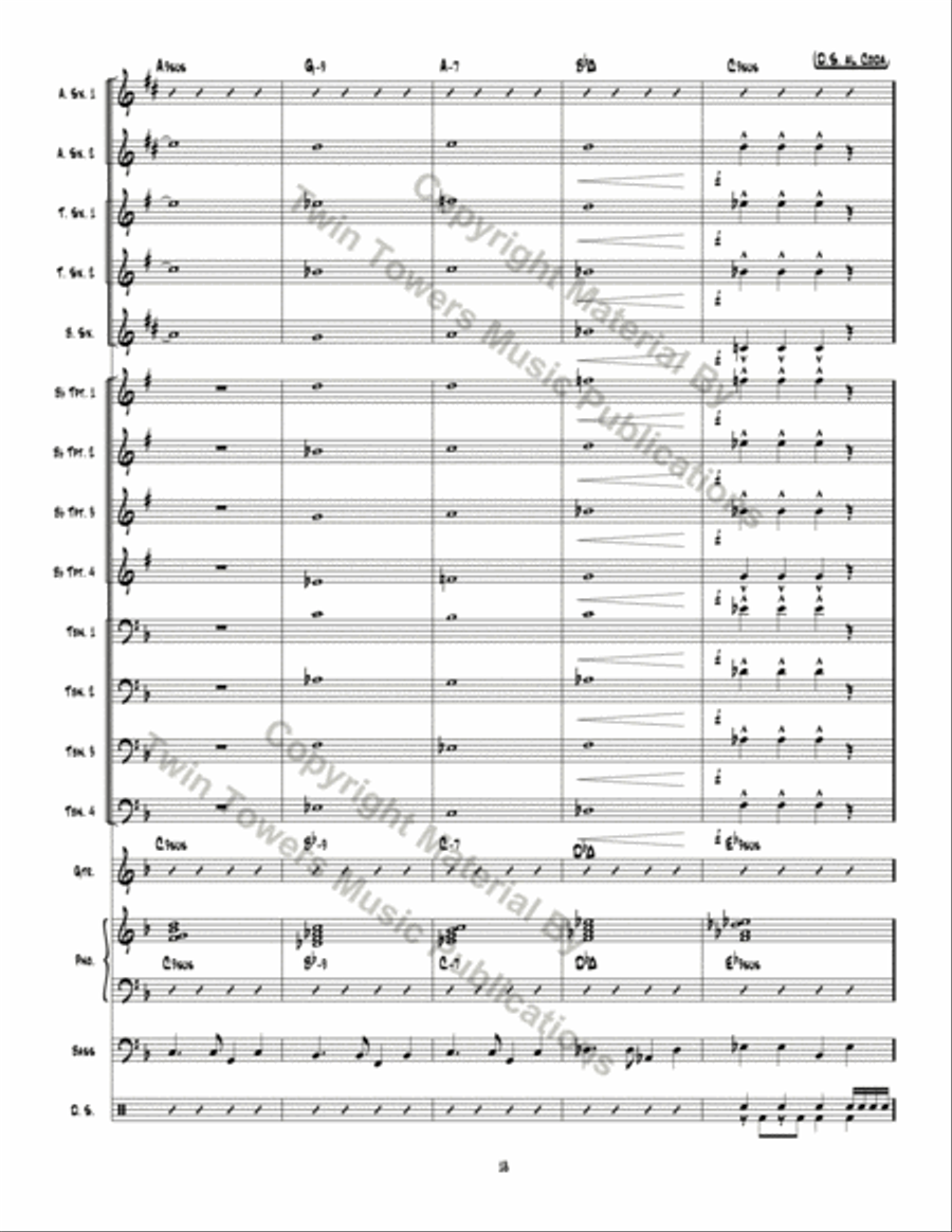 Man Ain't Said My Name Jazz Ensemble scores gallery preview page 19