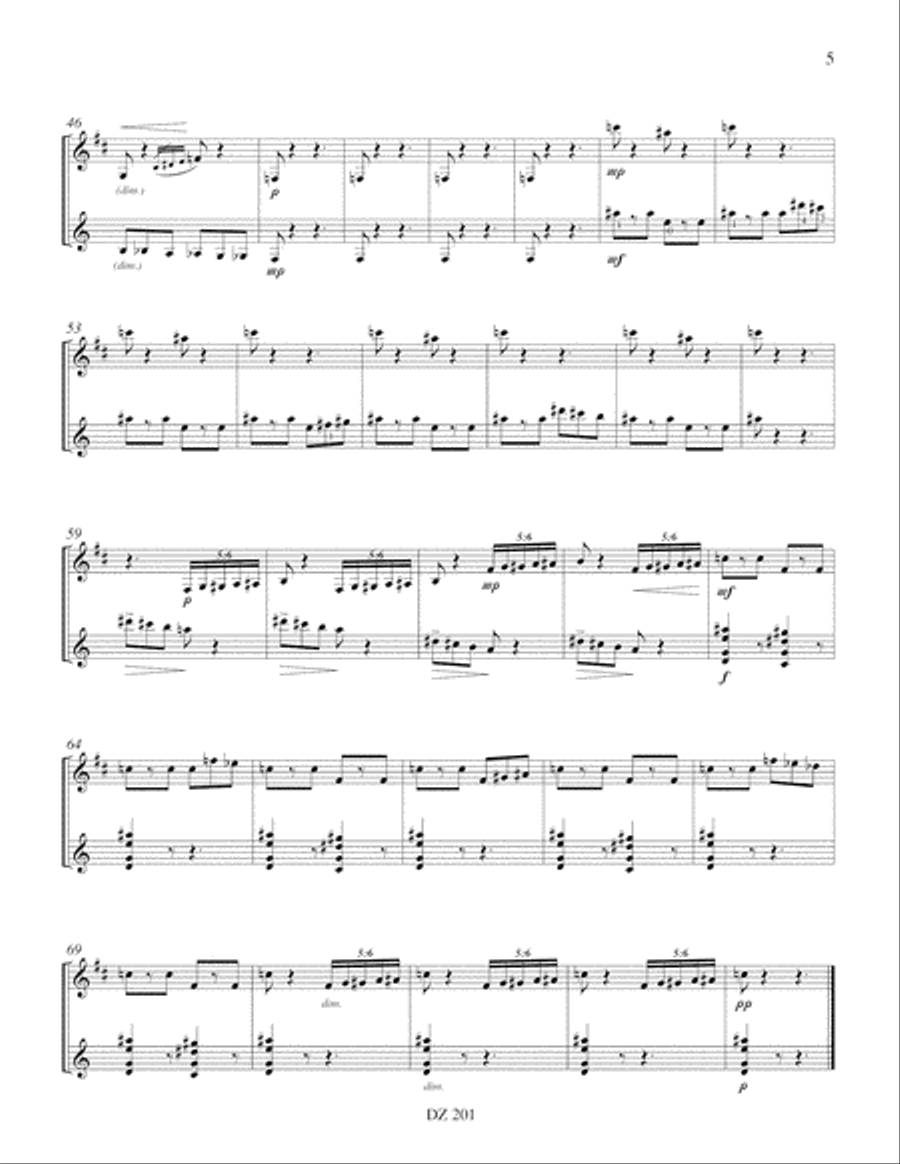 Suite espiègle Flute scores gallery preview page 5