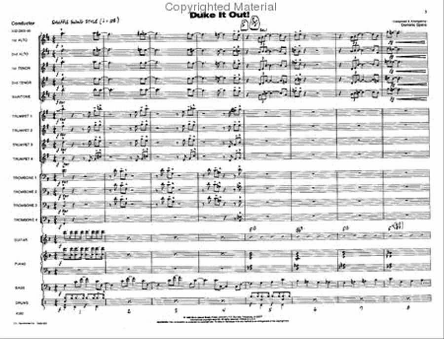 Duke It Out! Jazz Ensemble scores gallery preview page 2