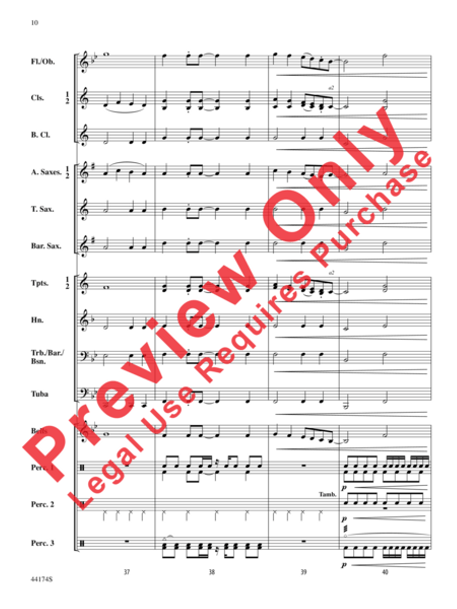 Rockin' Through the Snow Rockin' Through the Snow Concert Band scores gallery preview page 11