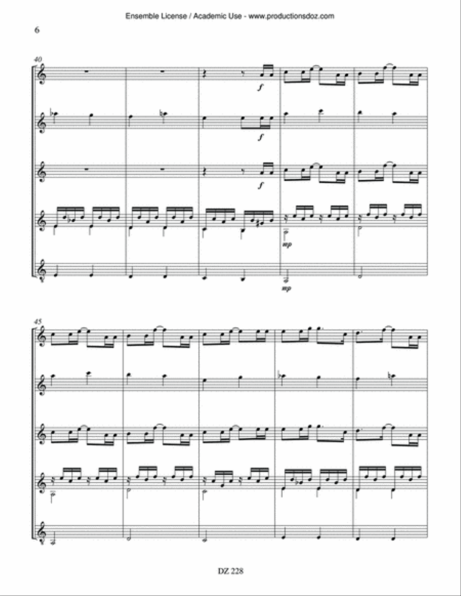 Alturas Guitar Ensemble scores gallery preview page 6