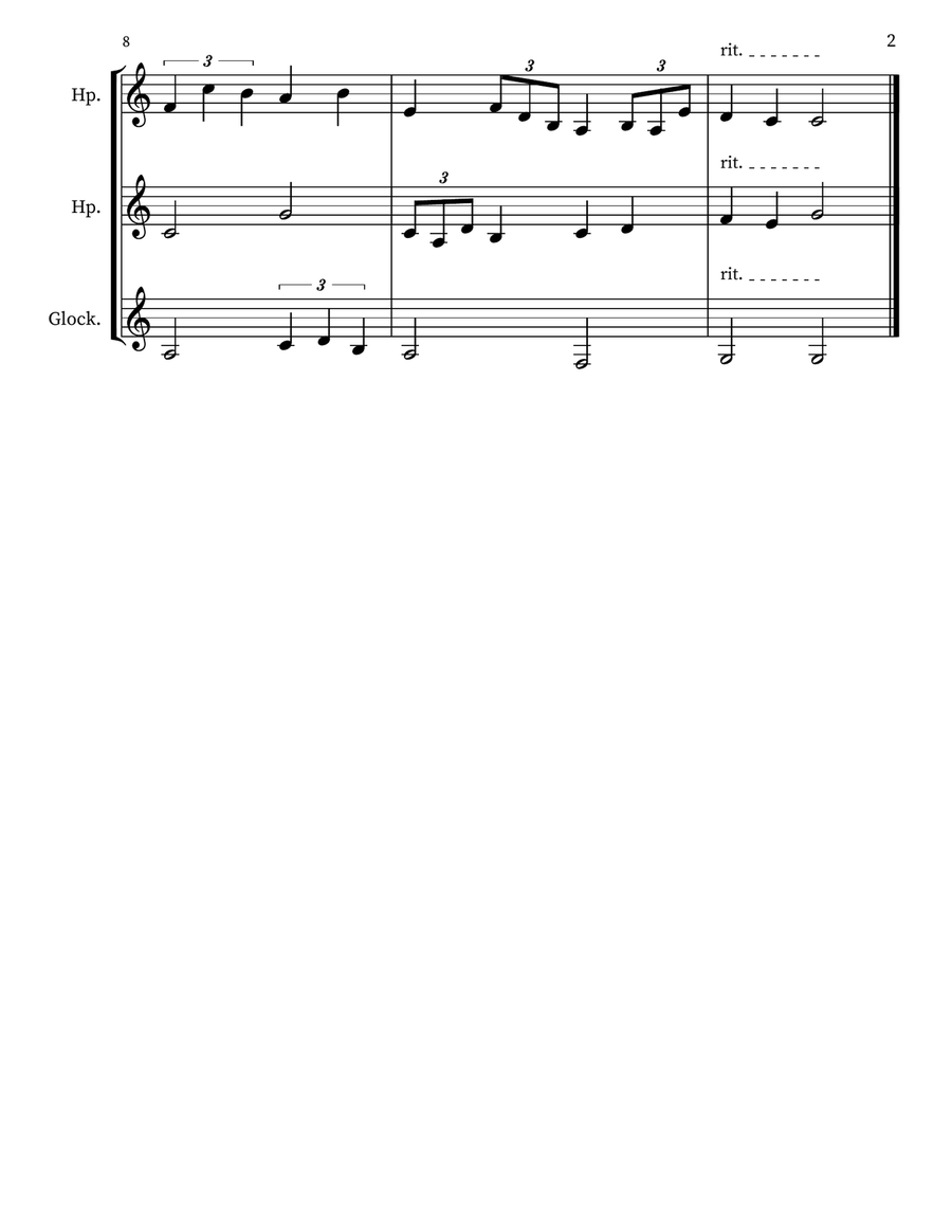 Z 230 for Harps & Glockenspiel Glockenspiel scores gallery preview page 2