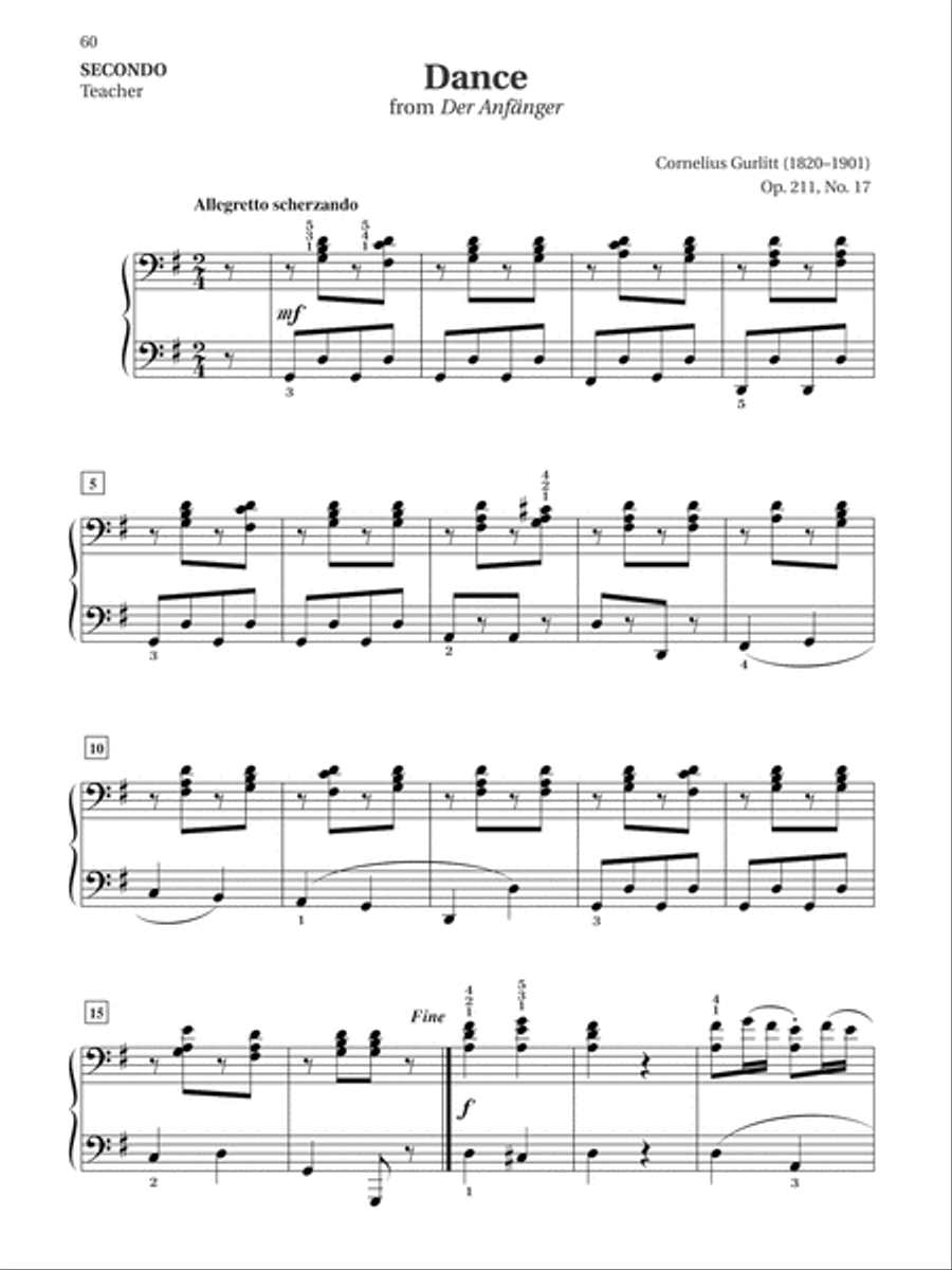 Easy Classical Piano Duets for Teacher and Student, Book 3 Small Ensemble scores gallery preview page 7