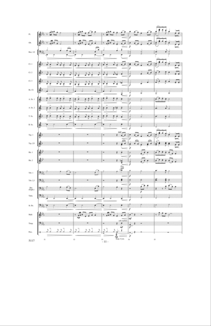 Hymn for a Child Concert Band scores gallery preview page 10