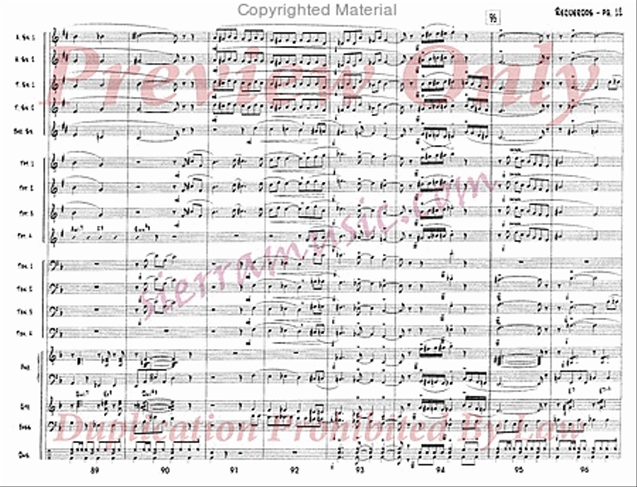 Recuerdos (Edited) Jazz Ensemble scores gallery preview page 13