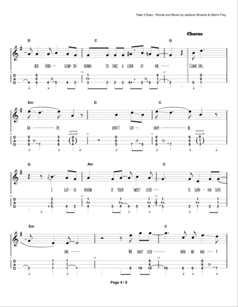 Take It Easy Dulcimer scores gallery preview page 5