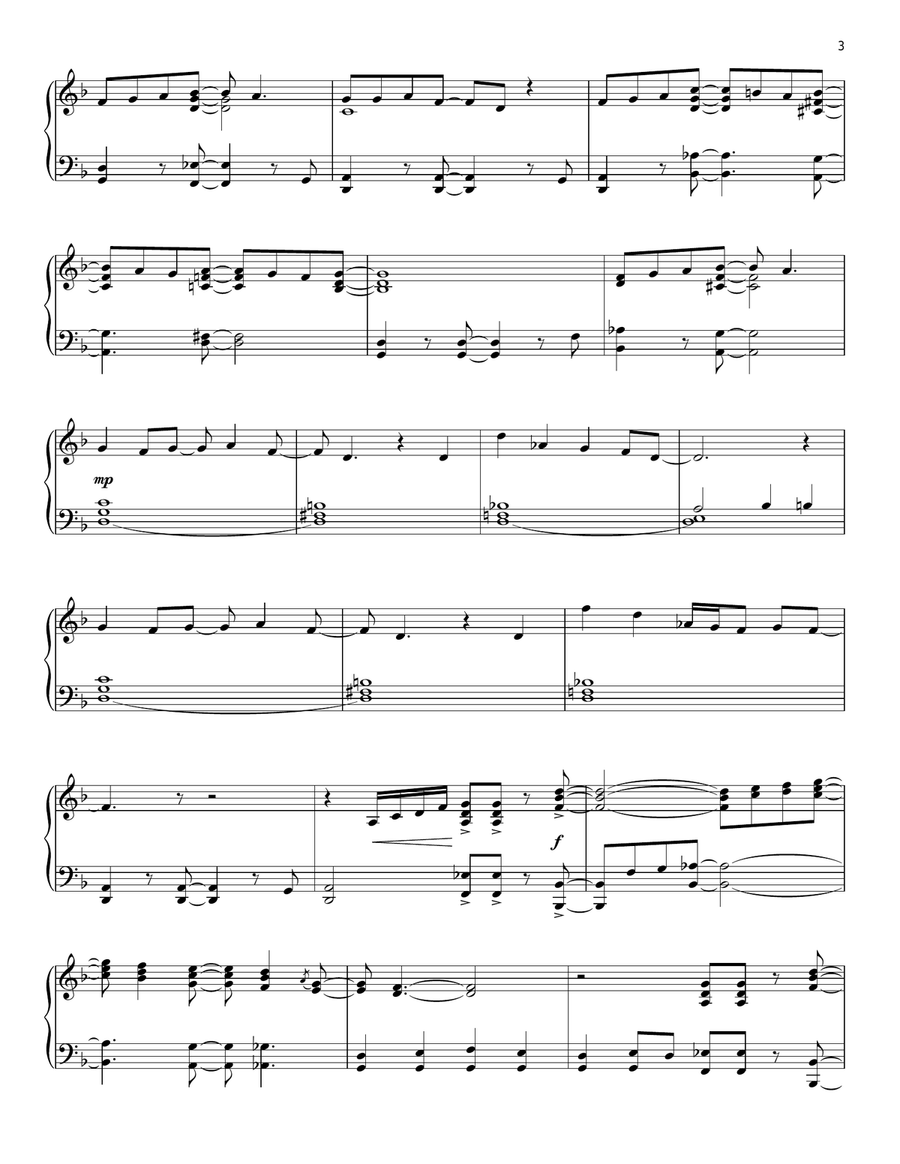 Eleanor Rigby [Jazz version] Piano Solo scores gallery preview page 3
