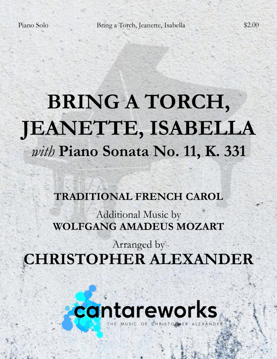 Bring a Torch, Jeanette, Isabella (with Piano Sonata No. 11, K. 331) image number null