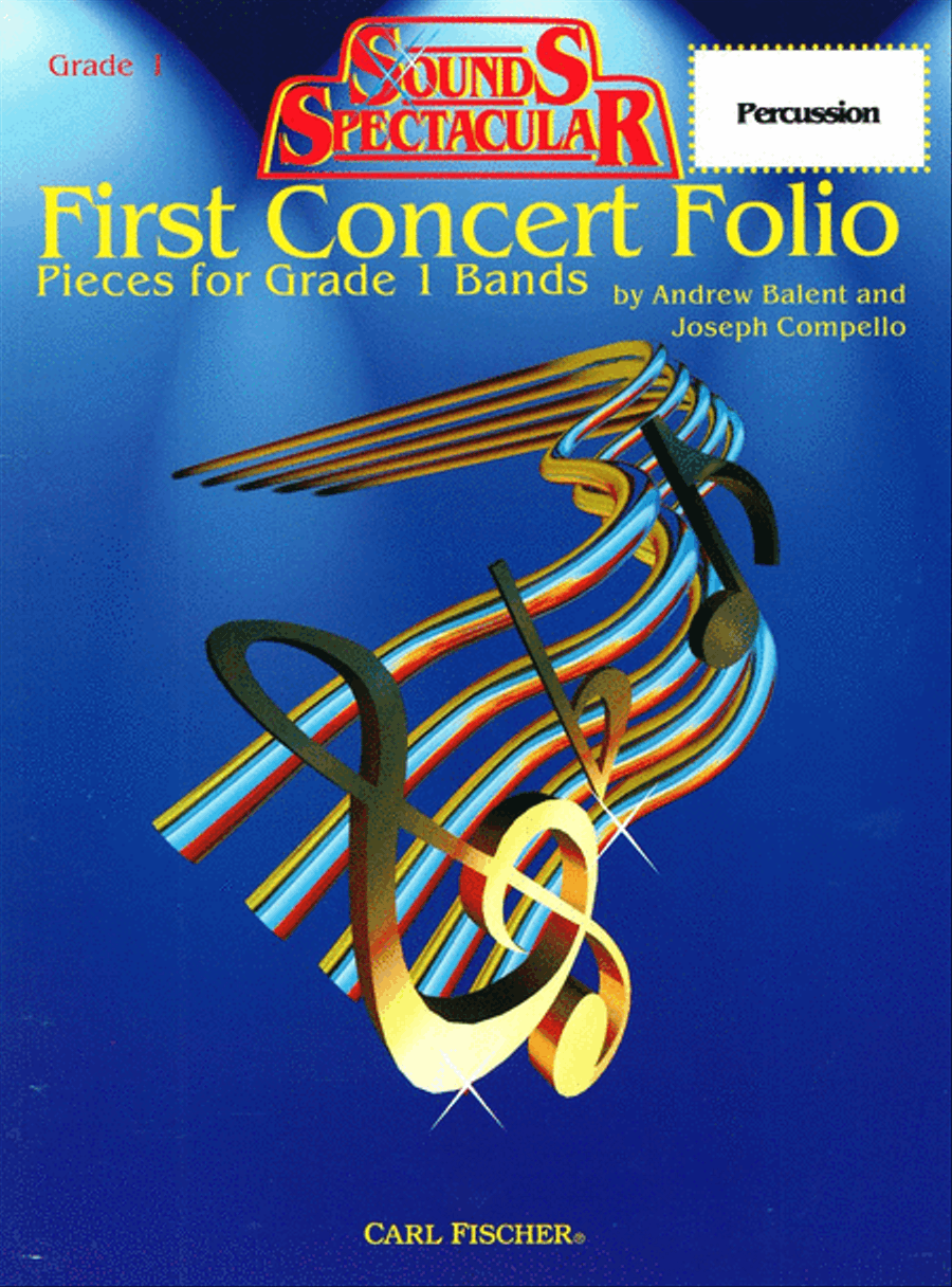First Concert Folio - Pieces for Grade 1 Bands Concert Band Methods scores gallery preview page 1
