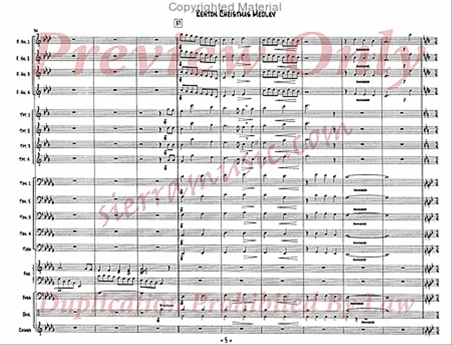 Christmas Medley Christmas Medley Jazz Ensemble scores gallery preview page 6