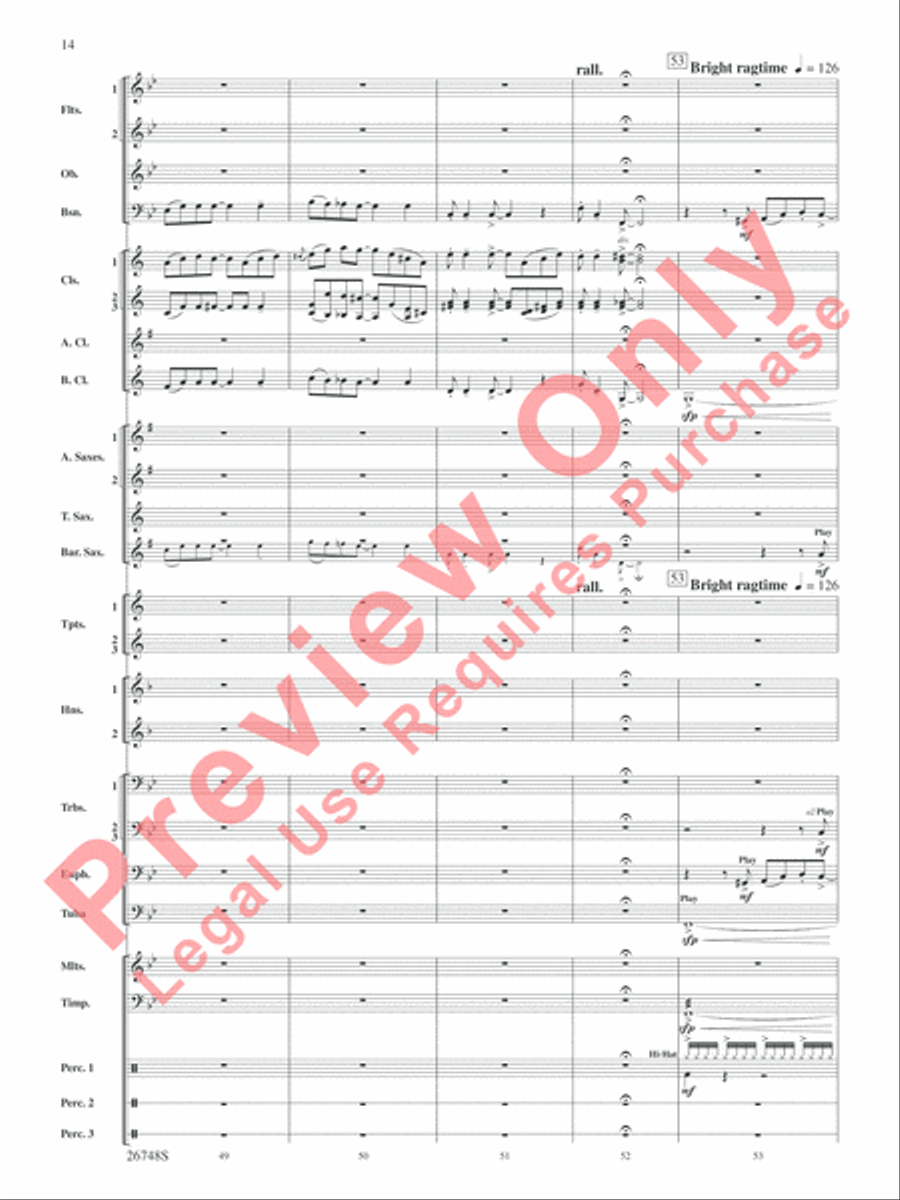Cotton Ferry Expedition Concert Band scores gallery preview page 15