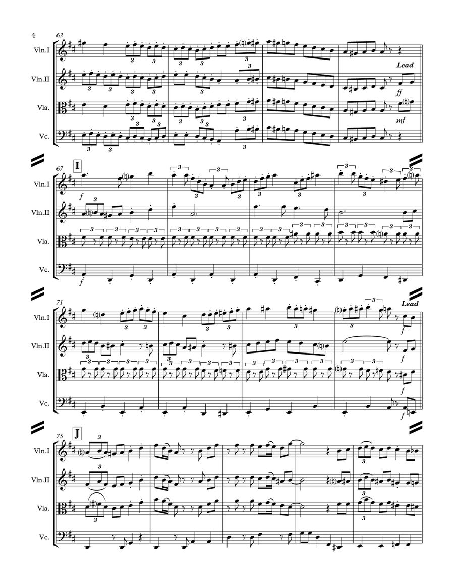 It's Beginning To Look Like Christmas String Quartet scores gallery preview page 5