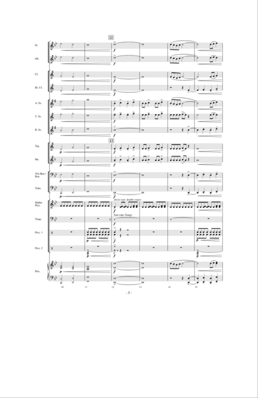 Moto Continuo Moto Continuo Concert Band scores gallery preview page 8