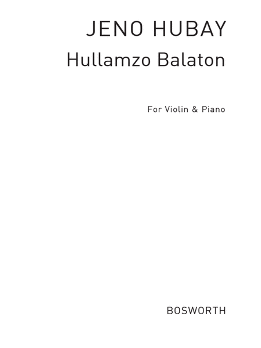 Hullamzo Balaton Op. 33 Violin Solo scores gallery preview page 1