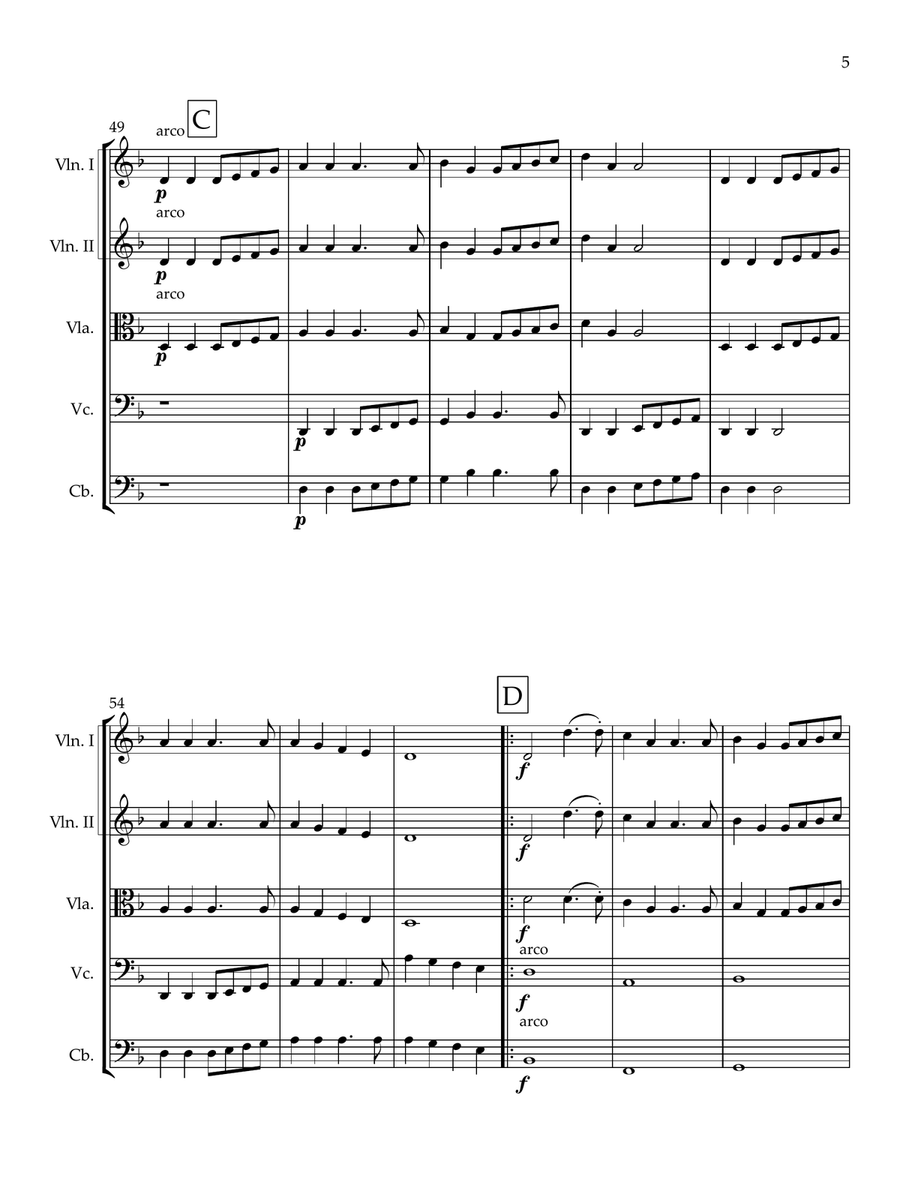 The Wellerman for easy string Orchestra with optional solos String Orchestra scores gallery preview page 5