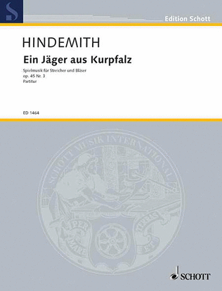 Book cover for Ein Jager aus Kurpfalz Op. 45, No. 3