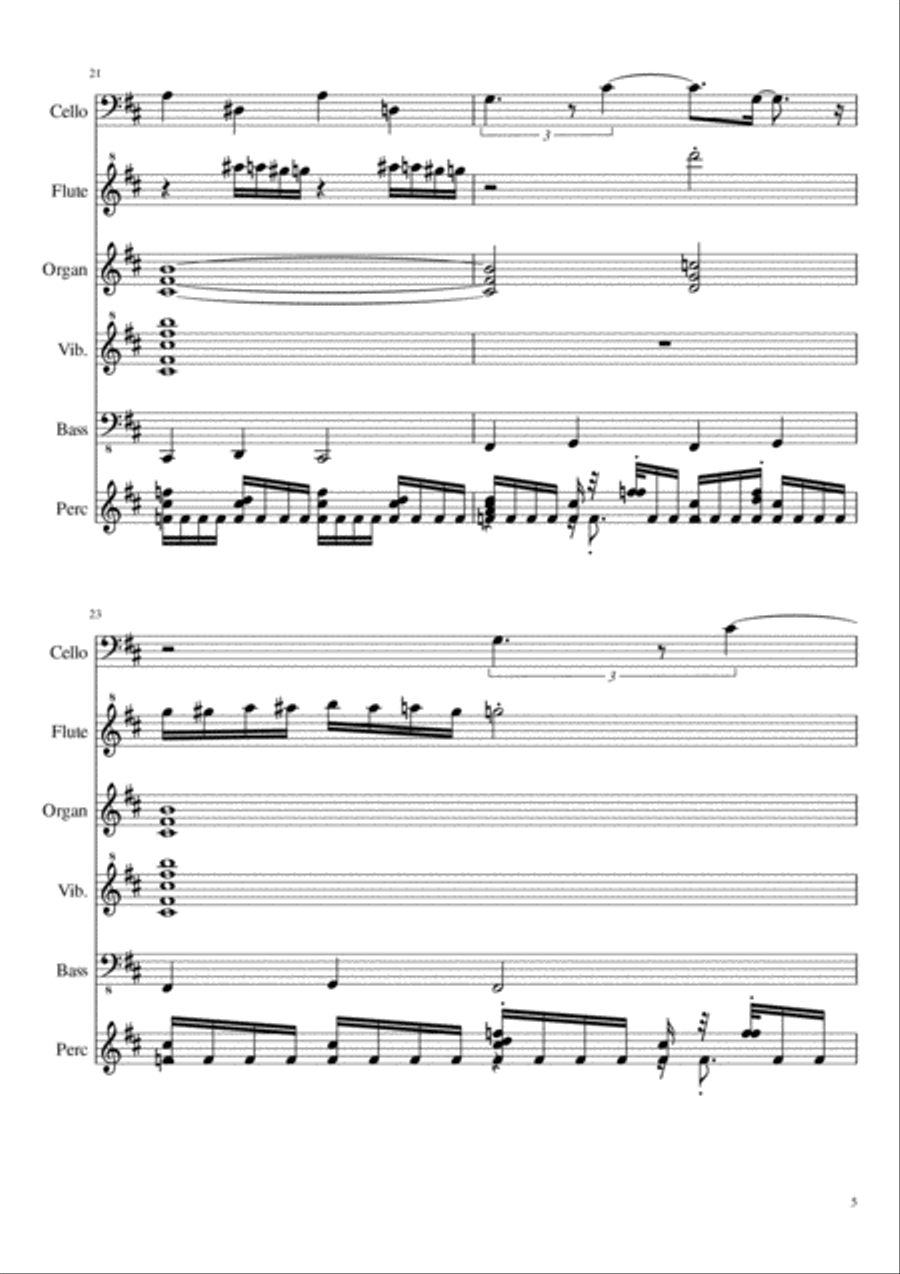 Angry Space Monkey Angry Space Monkey Percussion Ensemble scores gallery preview page 5