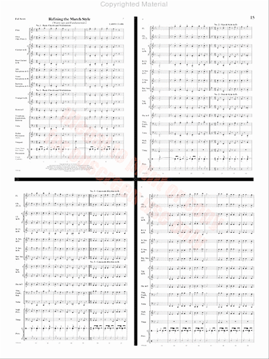 Amazing Grace Concert Band scores gallery preview page 16