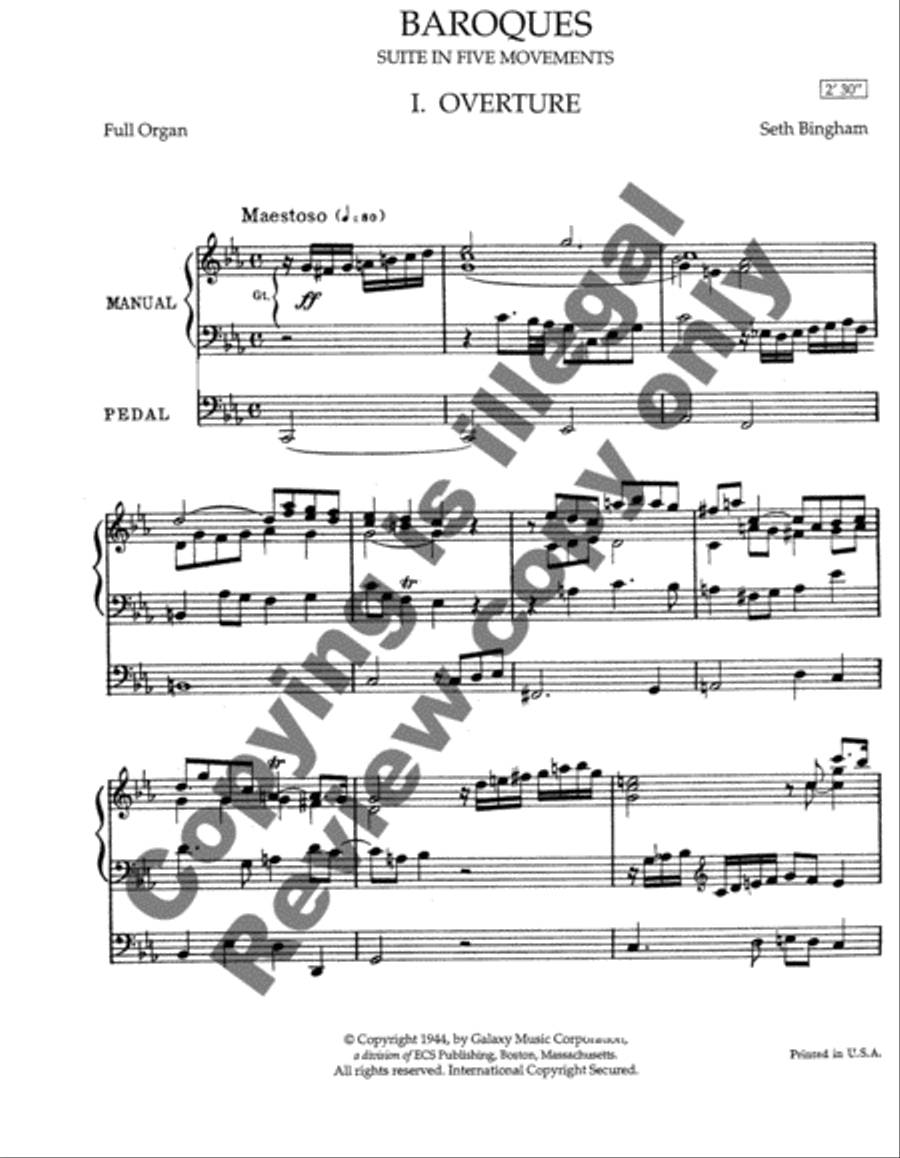 Baroques Organ scores gallery preview page 5