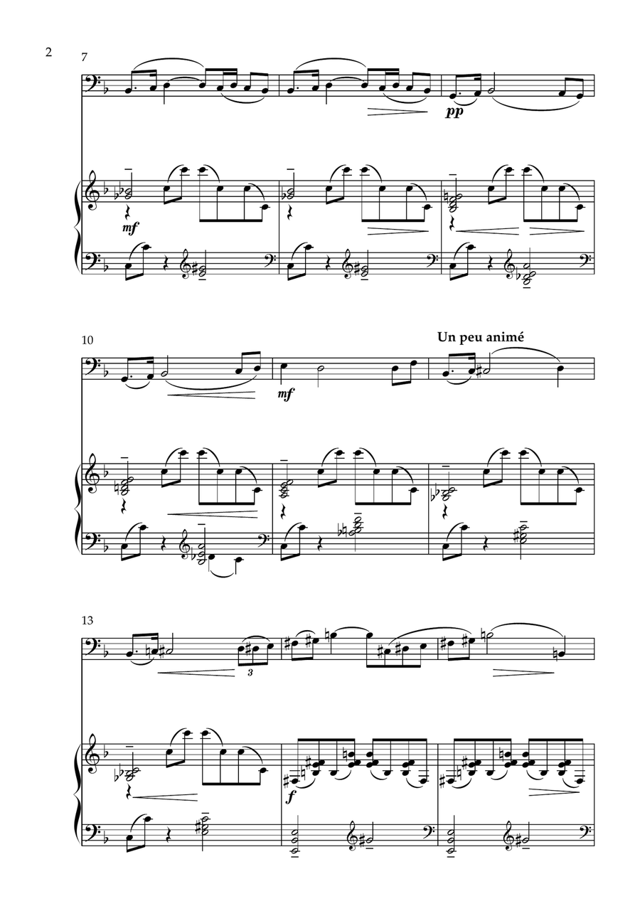 Nocturne Nocturne Double Bass scores gallery preview page 3