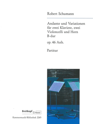 Book cover for Andante and Variations Op. 46 Anh.