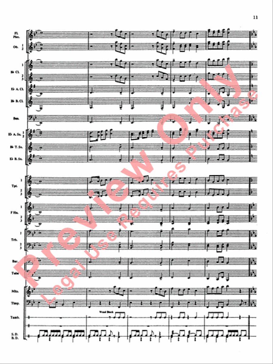 Percussion Mystique Concert Band scores gallery preview page 12