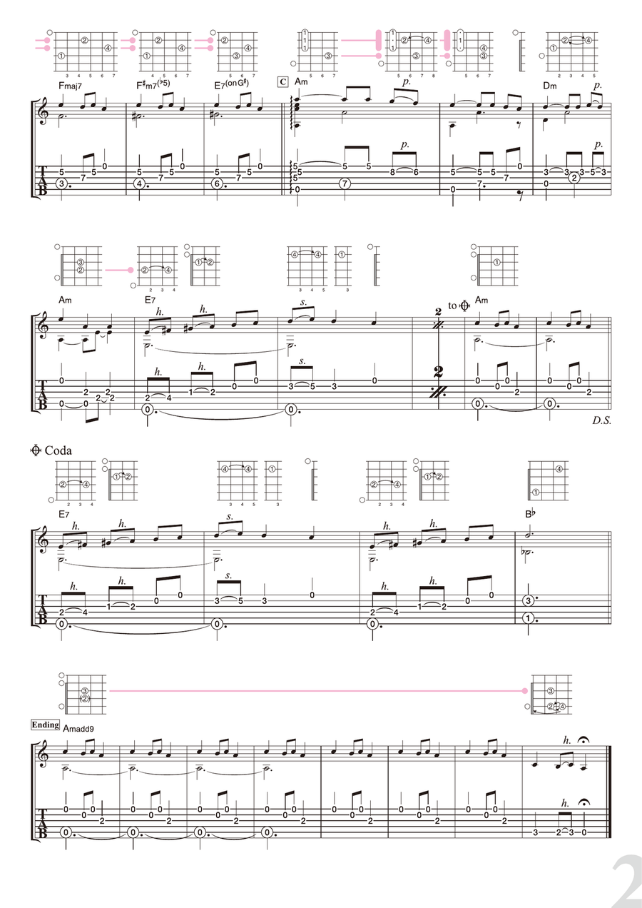 Carol of the Bells Carol of the Bells Guitar Solo scores gallery preview page 2