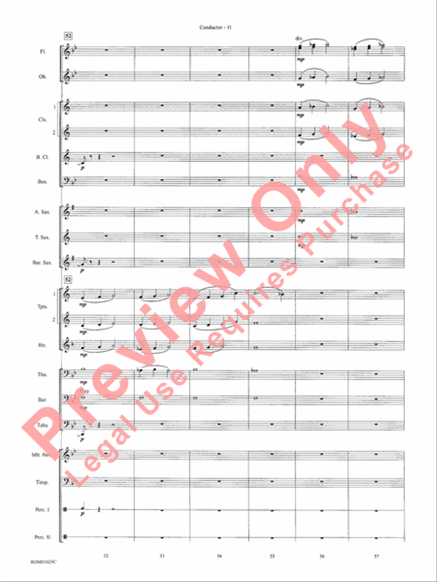 Medieval Legend Concert Band scores gallery preview page 14