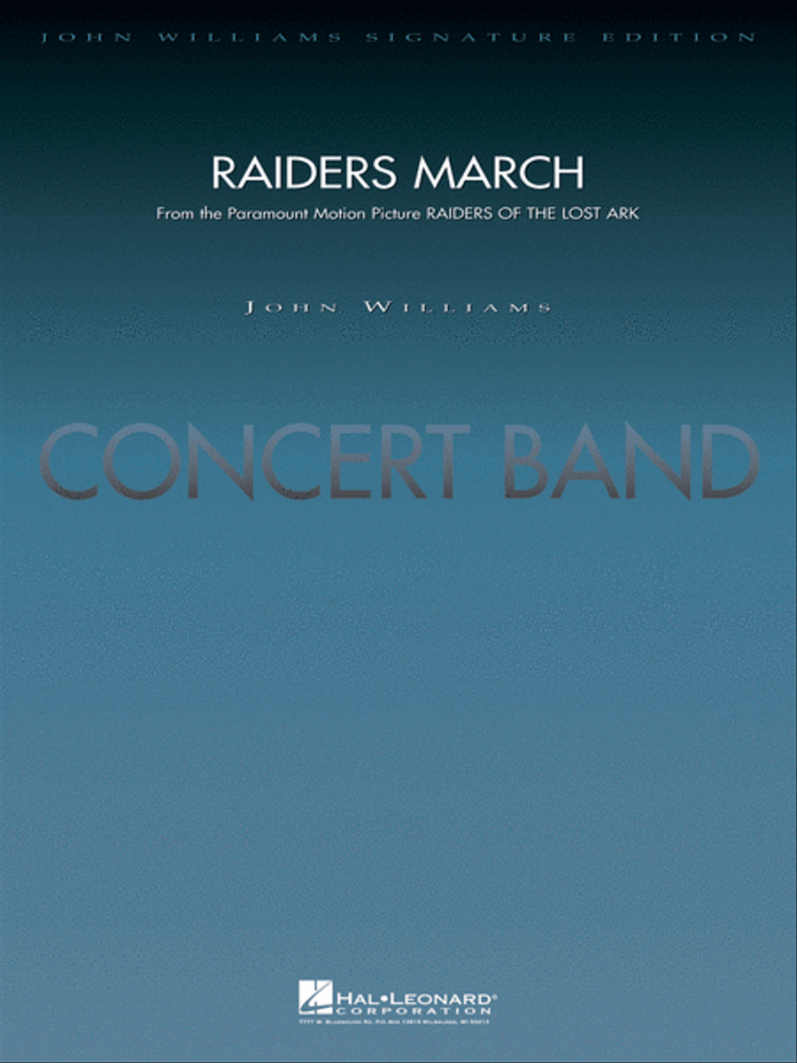 Raiders March Concert Band scores gallery preview page 1