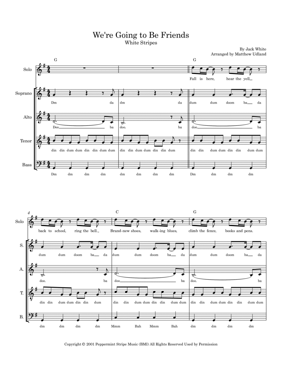 We're Going To Be Friends